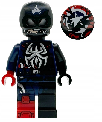 Lego 76342 samotná figurka sh1102 Venomizovaný kapitán Amerika štít Nový