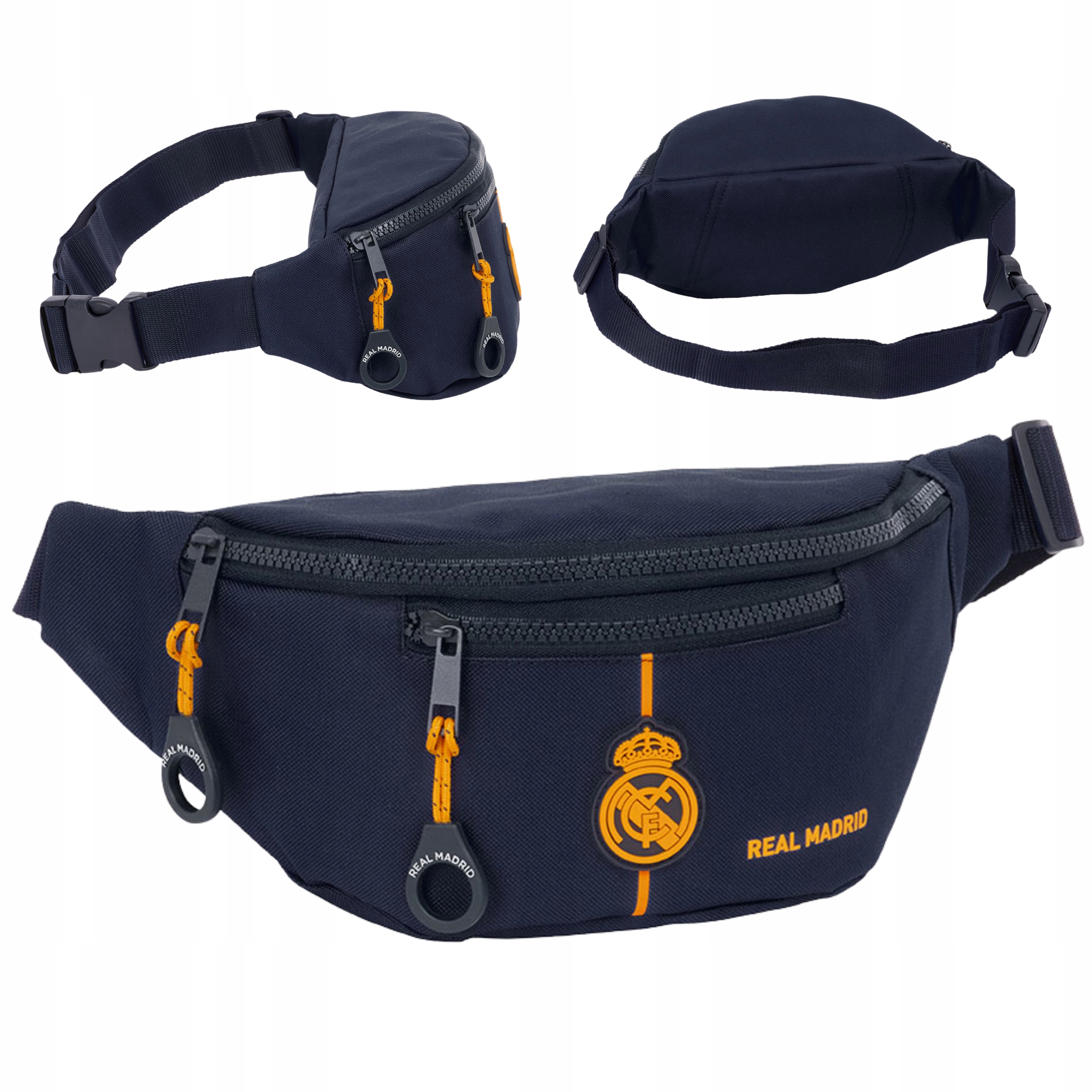 Saszetka Nerka Real Madryt Regulowany Pasek Zamek Pojemna Sezon 24/25