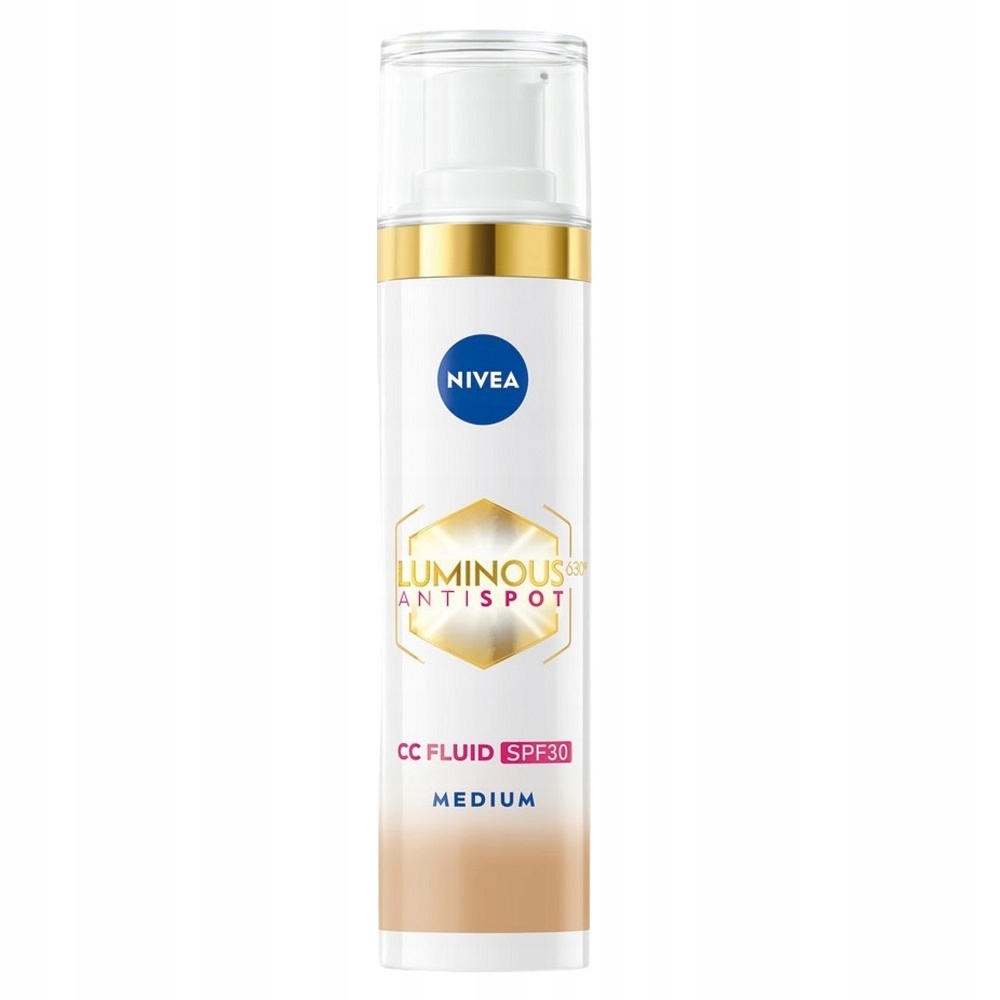 Nivea Luminous630 CC krém proti pigmentovým skvrnám SPF30 02 Medium 40 ml