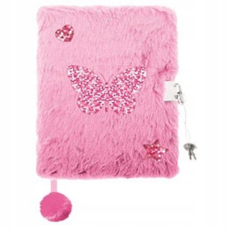 PAMIĘTNIK Z KŁÓDKĄ WŁOCH. A5/96K SHINY BUTTERFLY