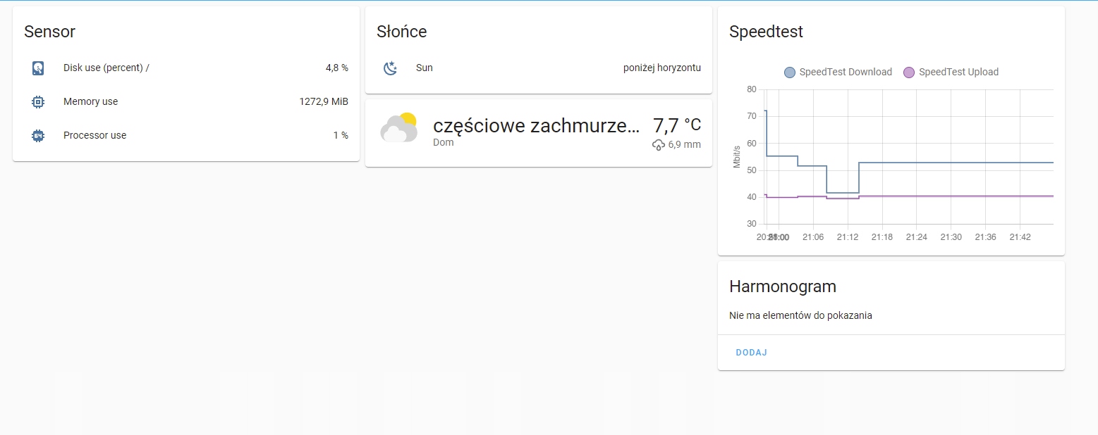 Home Assistant DellWyse NOWY DYSK LOKALNA SUPLA Model Z90D7