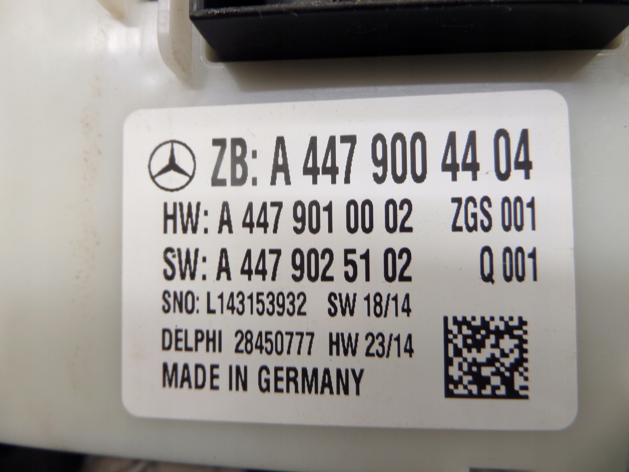 module SAM MERCEDES VITO W447 A4479004404