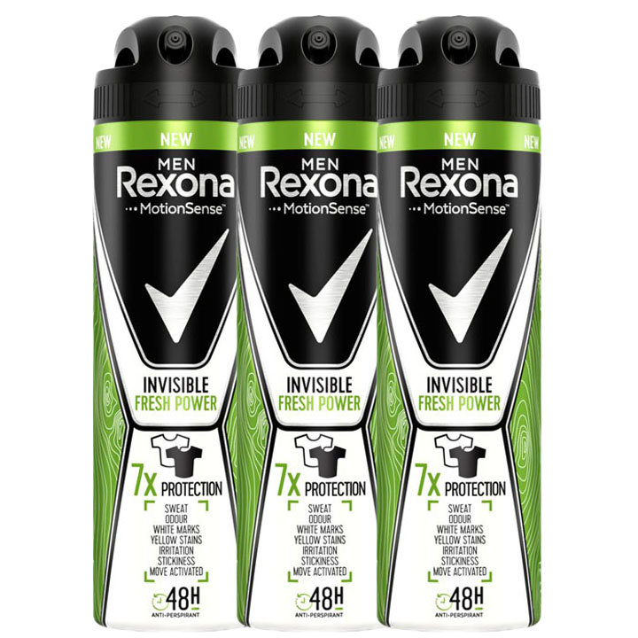

Rexona Men Invisible Fresh Power deo 3x150 ml