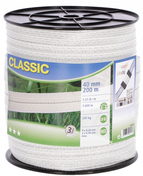 Páska Pastucha Classic 200MX4CM Bílá Kerbl