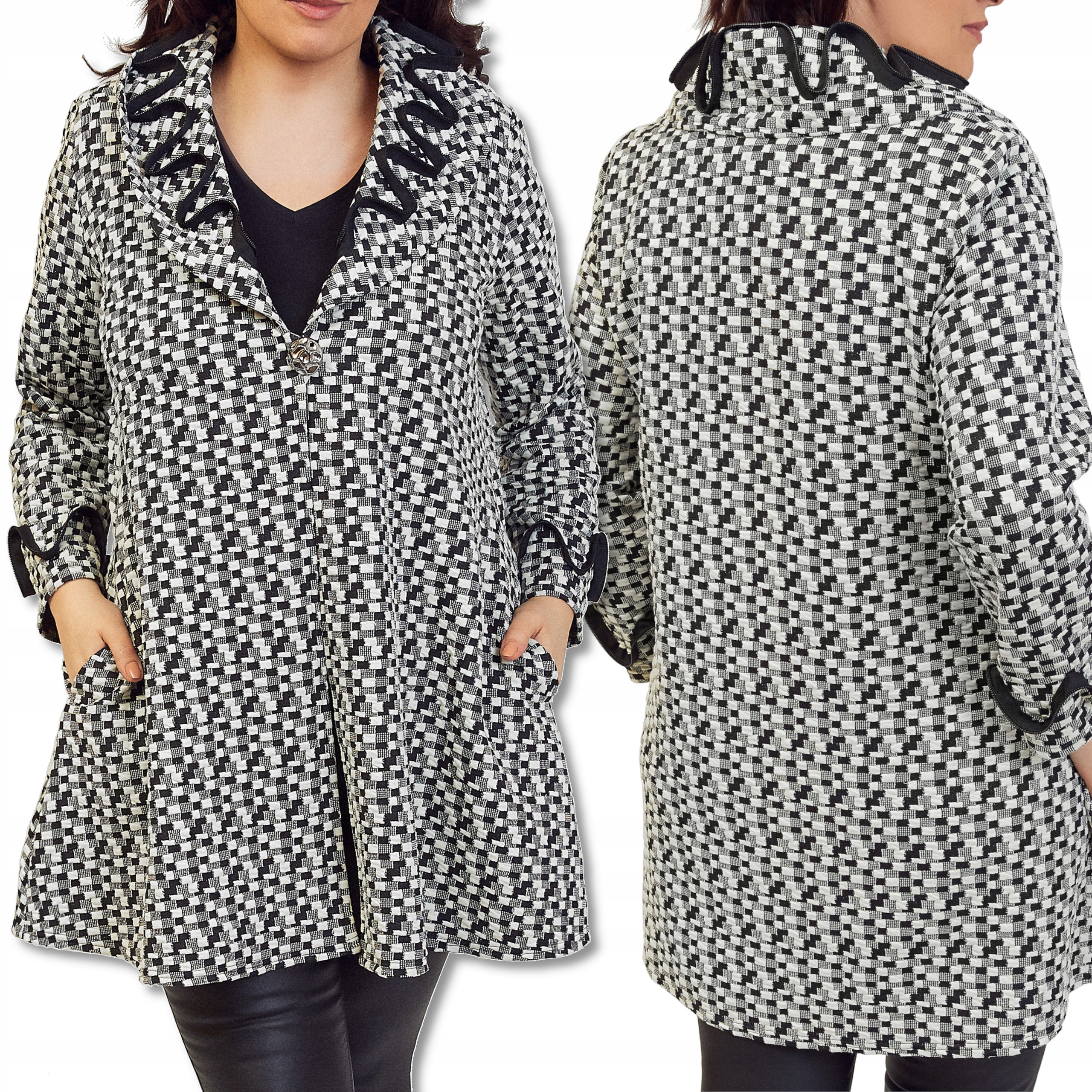 

Płaszcz Płaszczyk Damski Wiosenny Plus Size Krótki