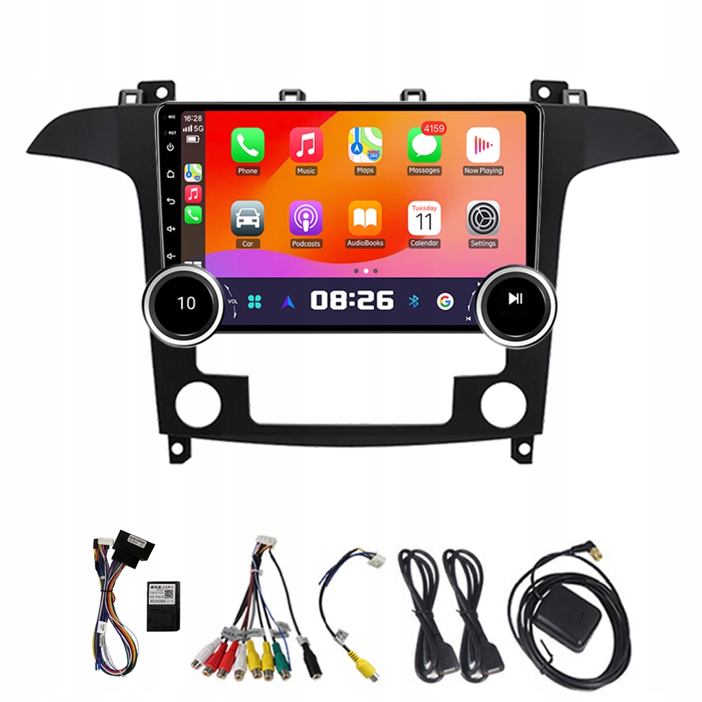 2Din Android 13 Autorádio pro Ford S Max S-max 2007-2015 At 4G 64G 4jádrový