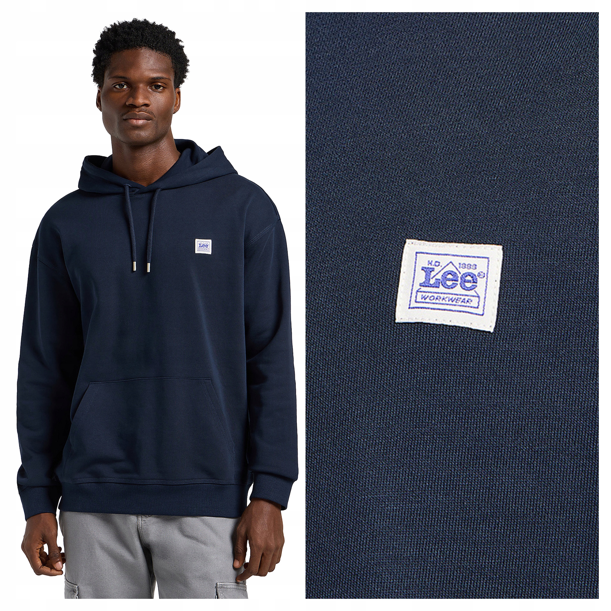 Lee Ww Hoodie Xxs Pánská mikina nerozepínací