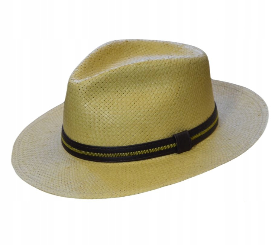 Klobouk Fedora Letní Slaměný Palm Coast Unisex Přírodní Surovina skoků