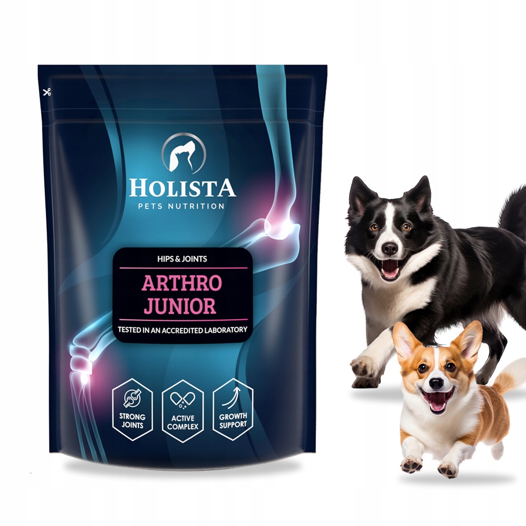 Holista Arthro Junior Wsparcie Stawów Szczeniąt Młodego Psa Suplement 600g