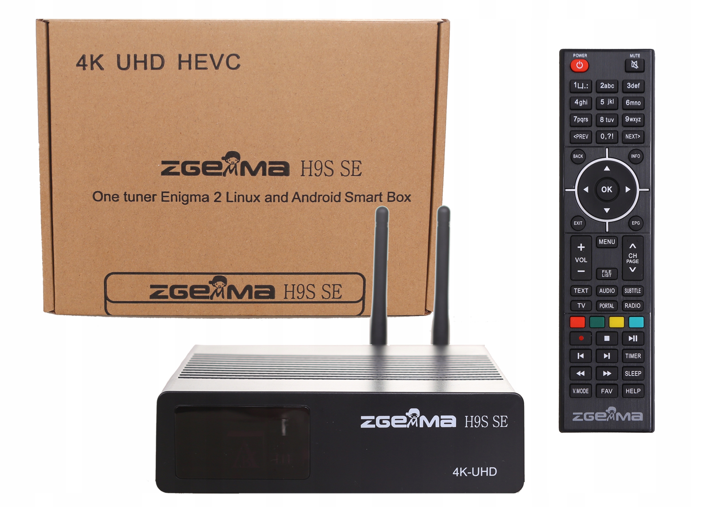 ZGEMMA H9S SE 4K ENIGMA2 Cccam Iptv Oscam+ Android