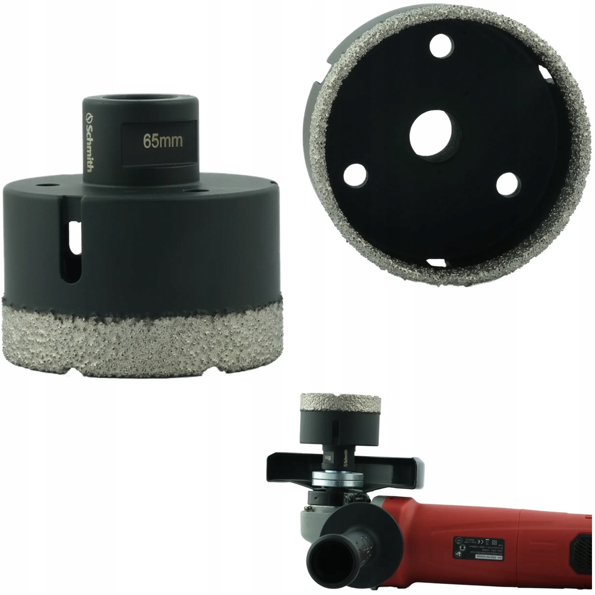 Schmith Otwornica diamentowa wiertło koronka 65 mm M14 do gresu SOD-M14/65