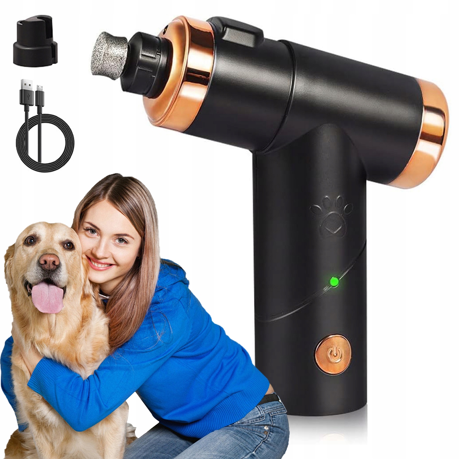 Levně Elektrická Frézka Na Drápky Pilník Na Psy Kleštičky Bruska Na Zvířata