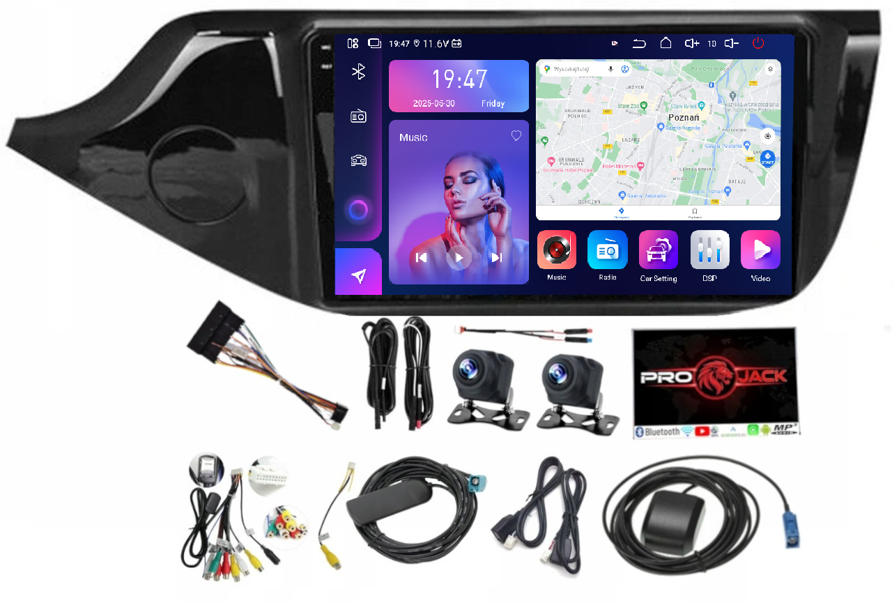 Rádio Navigácia Kia Ceed 2012-2018 Bluetooth Carplay Android 8/256GB Sim