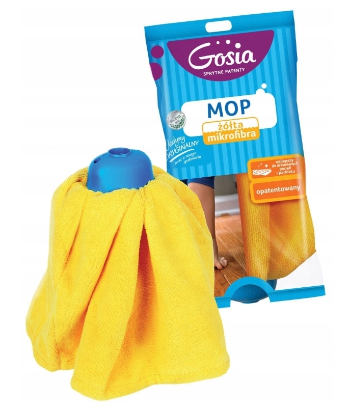 

Mop z Mikrofibry Żółty Gosia Wkład Zapas