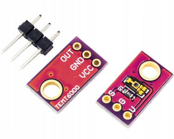 Moduł CJMCU-TEMT6000 czujnik natężenia światła Lux analogowy fototranzystor