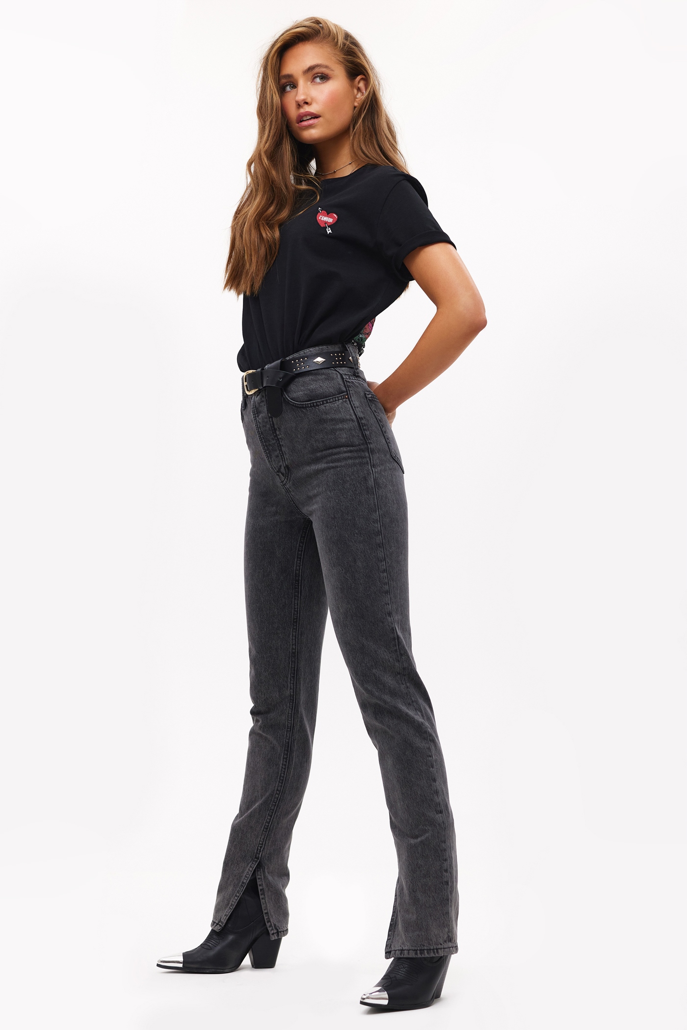 Divided jeans top