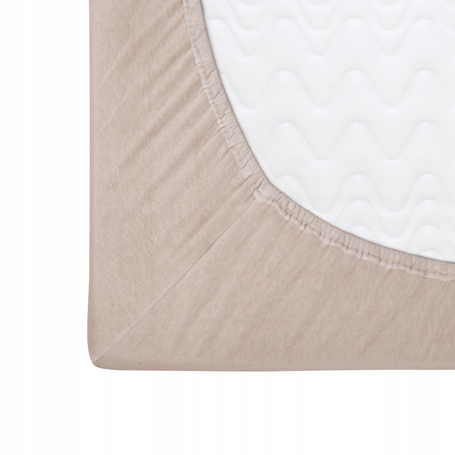 Prześcieradło jersey z gumką 200x220 Beż Darymex Długość 220 cm