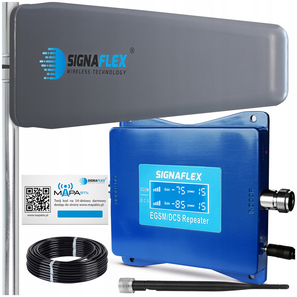 Sada Zosilňovačov Dosahu Signálu Internetu Egsm Dcs 4G Lte Antény 10 m