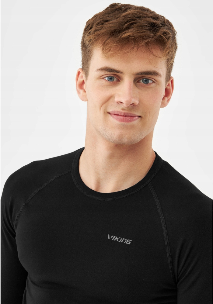 Męska bielizna termoaktywna komplet Viking RONI czarny 09 L Kolor czarny