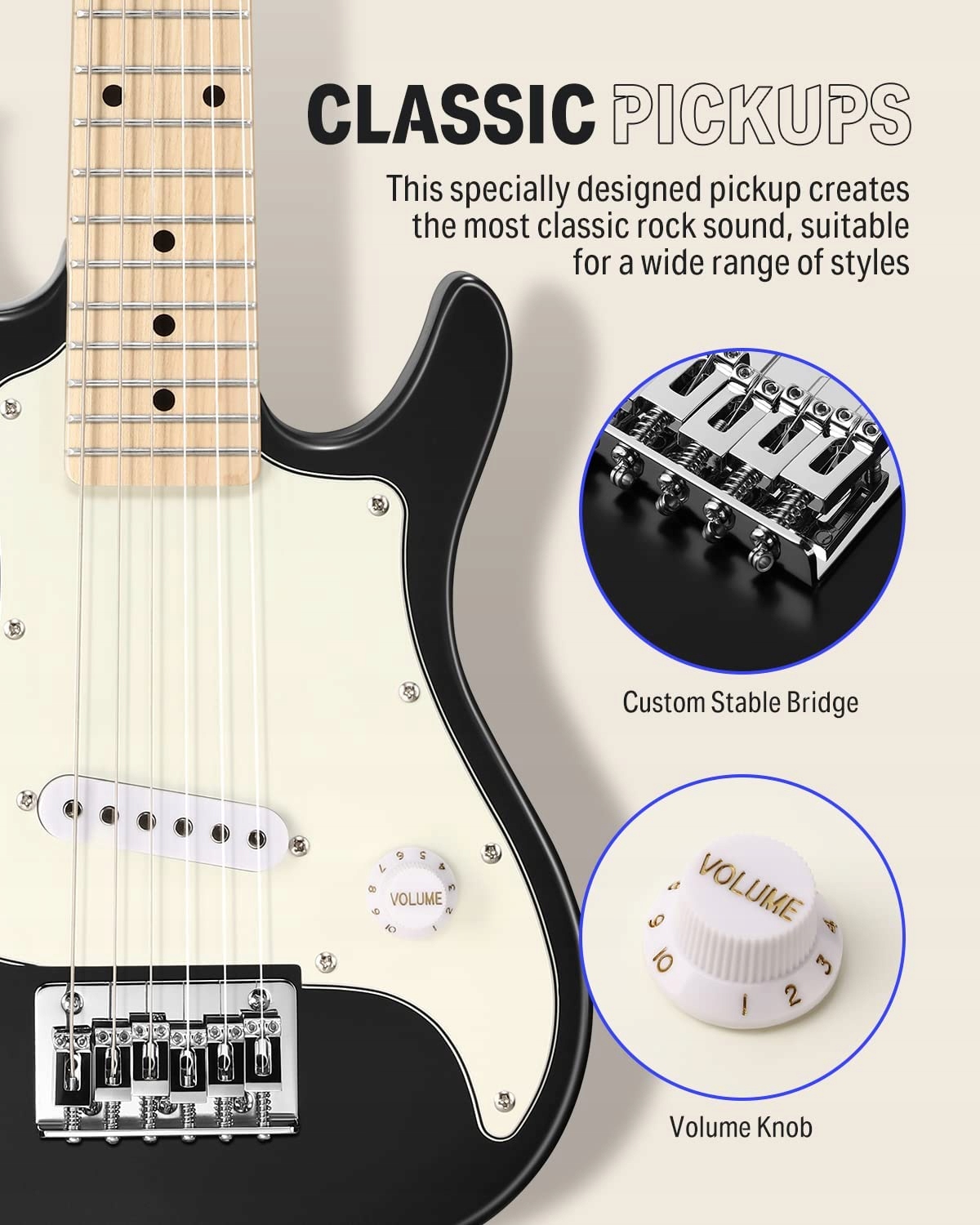 GITARA ELEKTRYCZNA 30-CALOWA WZMACNIACZ DONNER Kod producenta DSJ-100