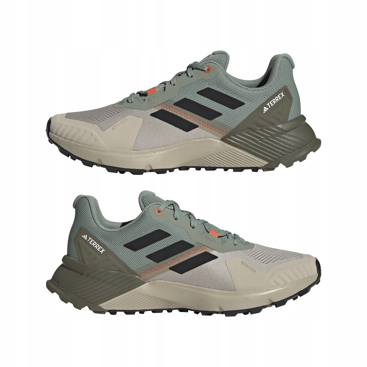 adidas pánské trekové boty zeleno-béžové, velikost vel. 45 1/3