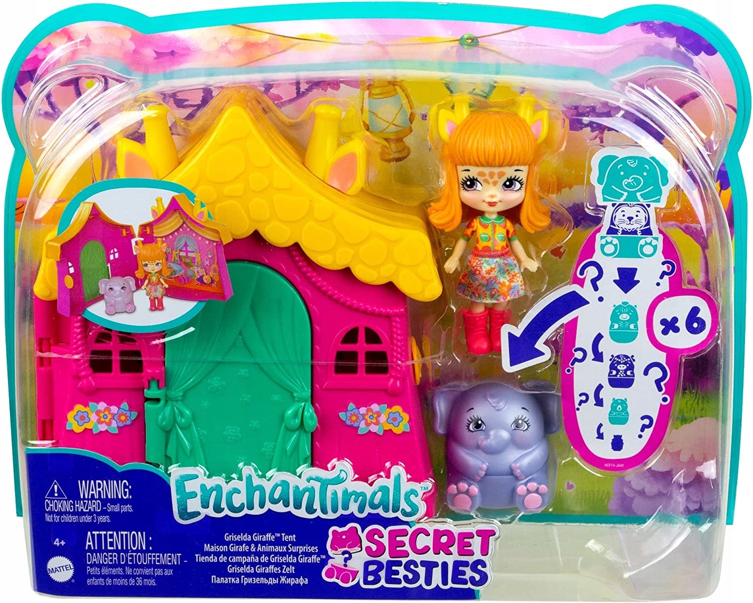 

Enchantimals Chatka Domek Lalka Griselda Giraffe