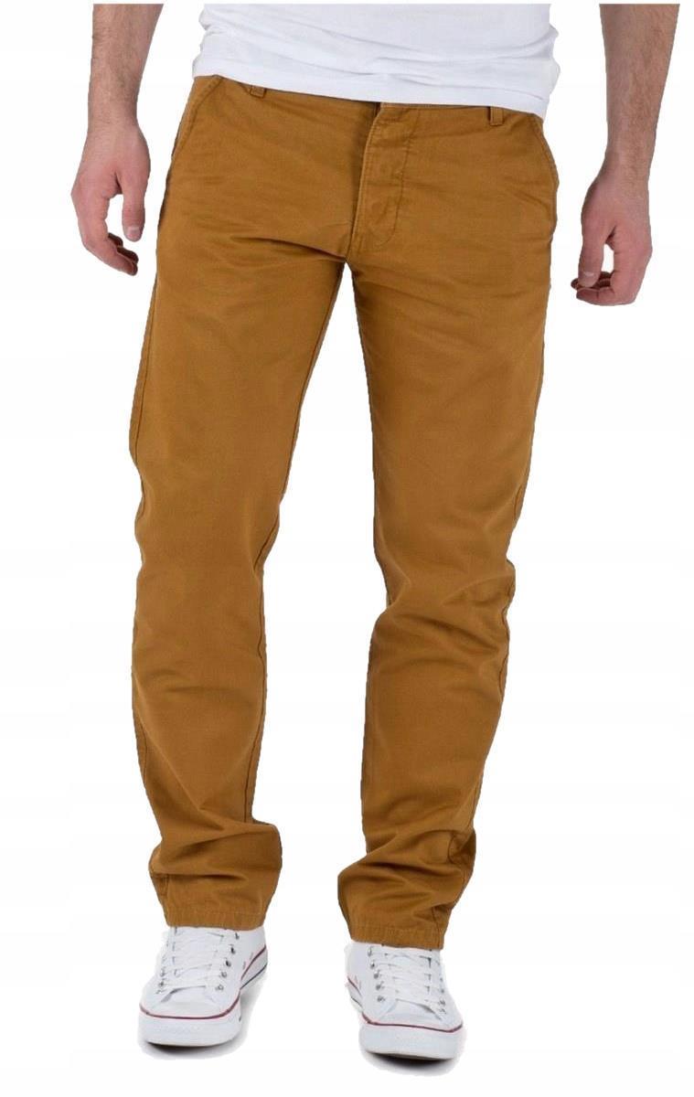 

Jack Jones Złoty Brąz Chinosy Męskie Regular 32/28