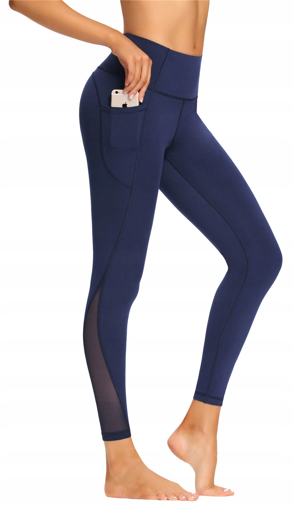 Legginsy damskie z wysokim stanem długie Premium roz. M