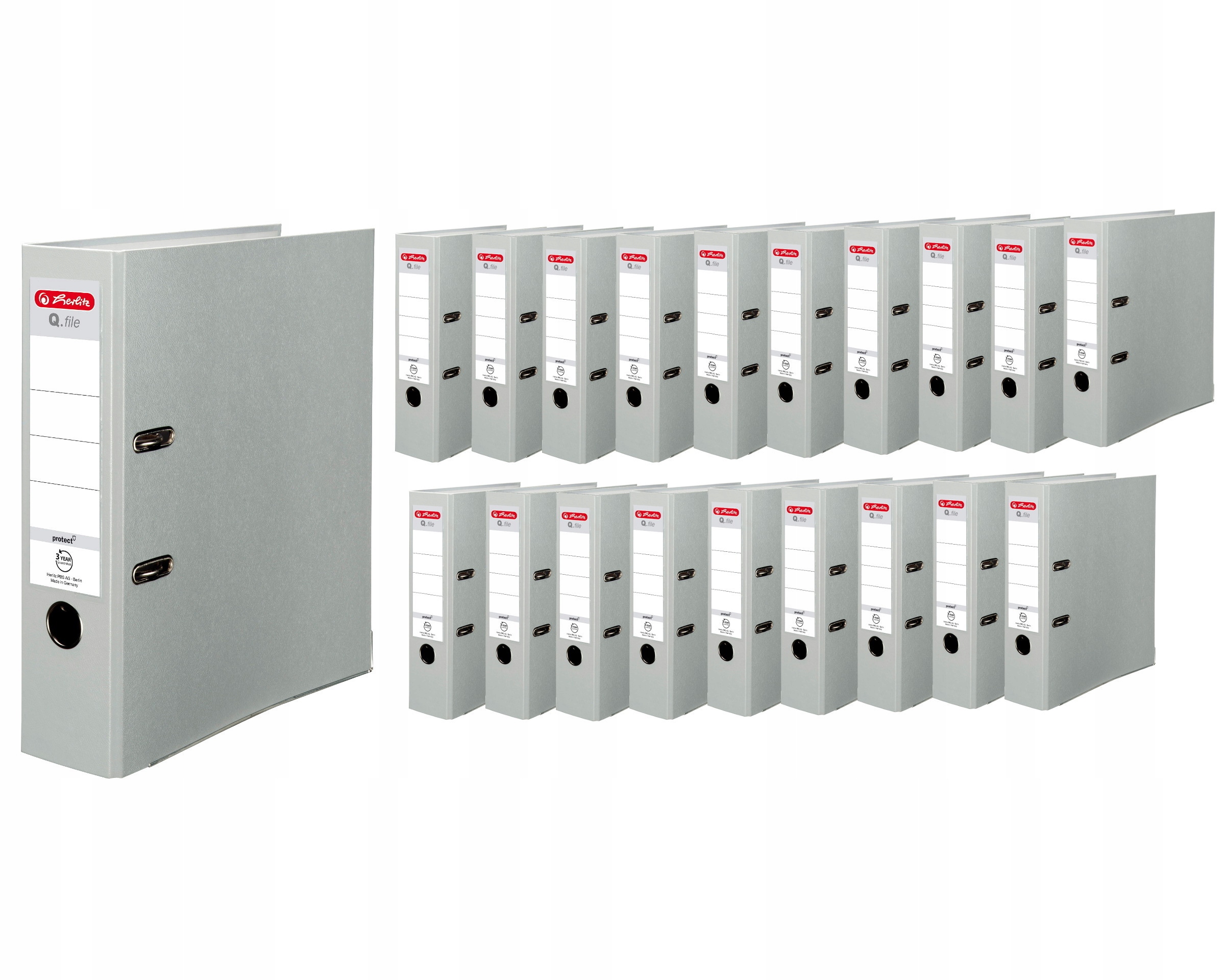 

Segregator A4 8cm 80mm 20 sztuk Q.File Herlitz