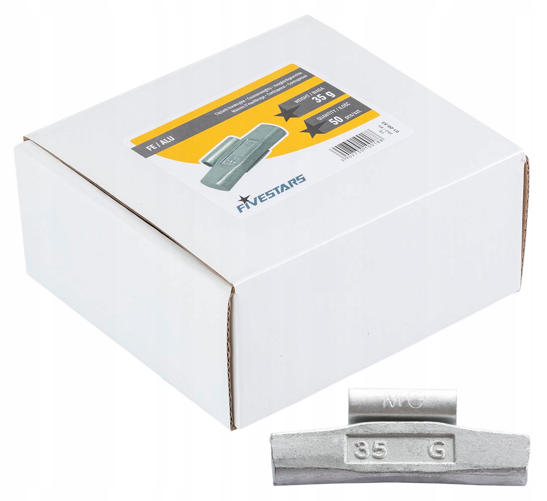 

Ciężarki do felg aluminiowych nabijane Fe Alu 35g