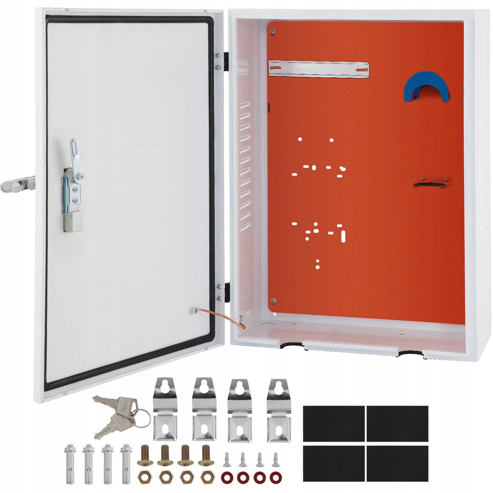 Vevor Nabíjacia Skrinka Tesla 70X50X25 CM Z Uhlíkovej Ocele IP32, Pevná