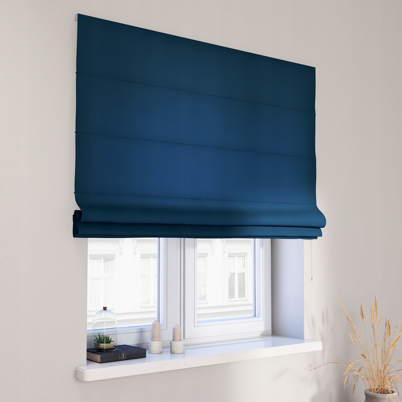 Hotová rímska roleta Capri 80x160 cm modrá