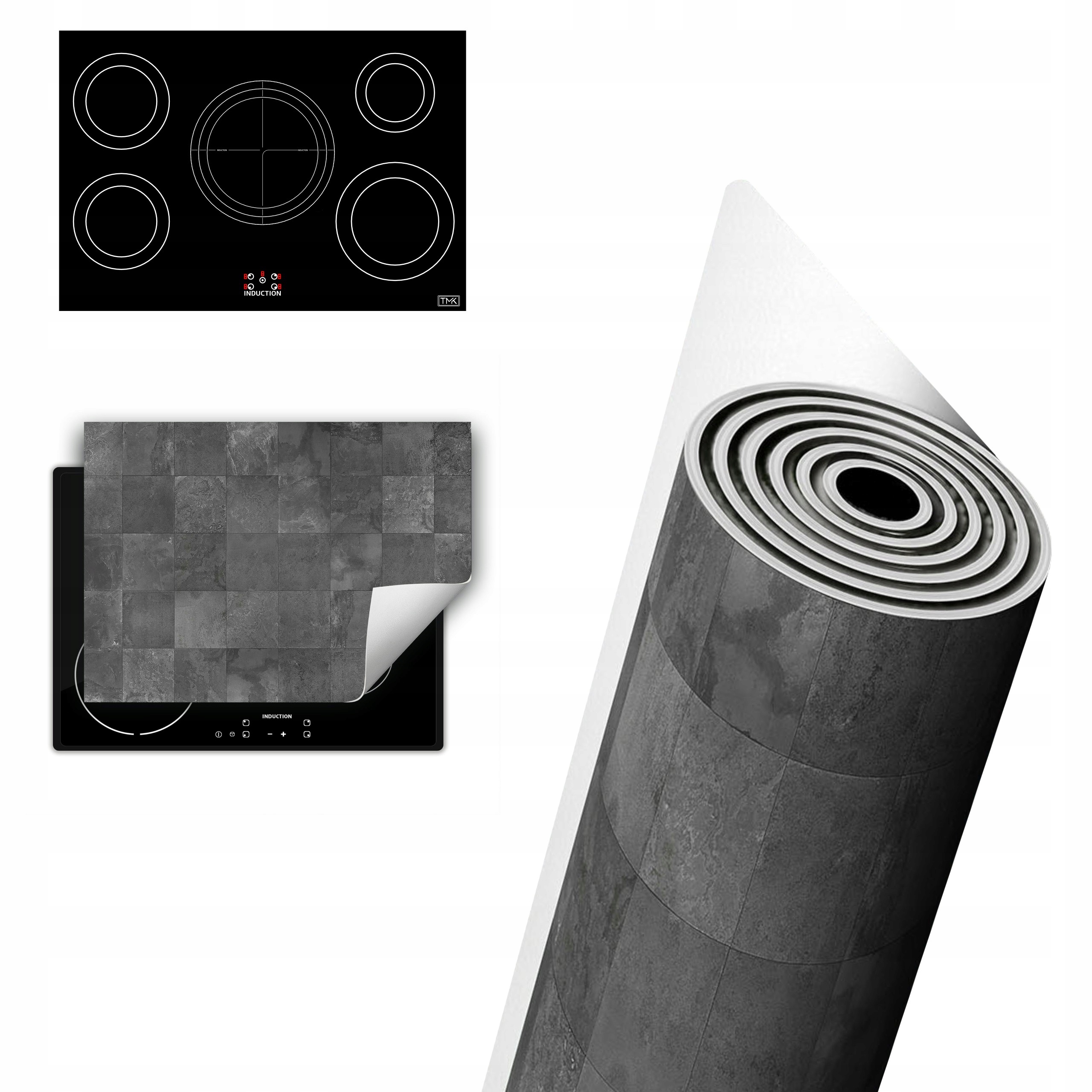 Vinylová Ochrana Na Indukci Pracovní Deska 80x52 šedá dlaždice