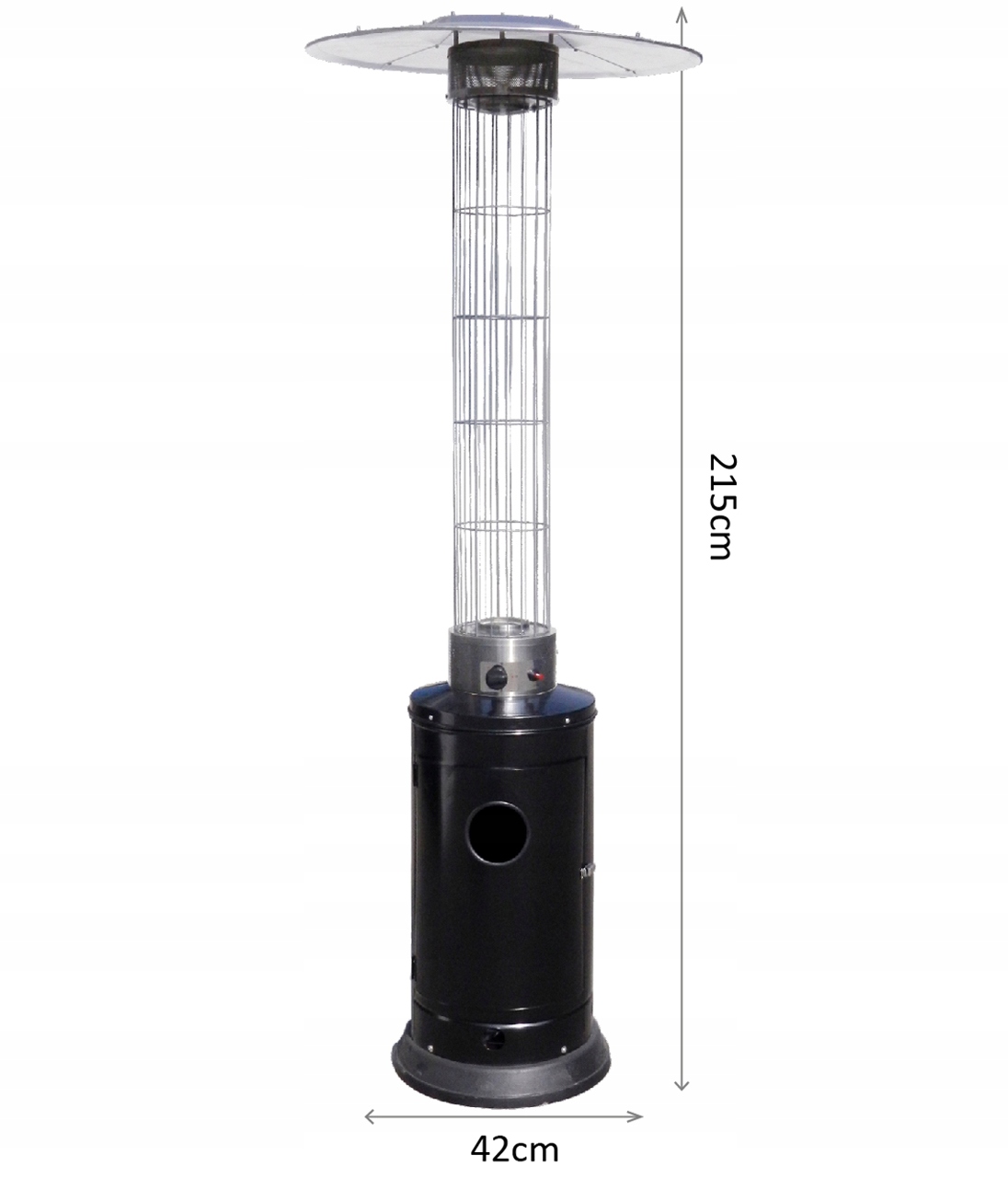 PARASOL GRZEWCZY TARASOWY PROMIENNIK GAZOWY OGRZEWACZ PŁOMIEŃ 14kW Producent MalTec