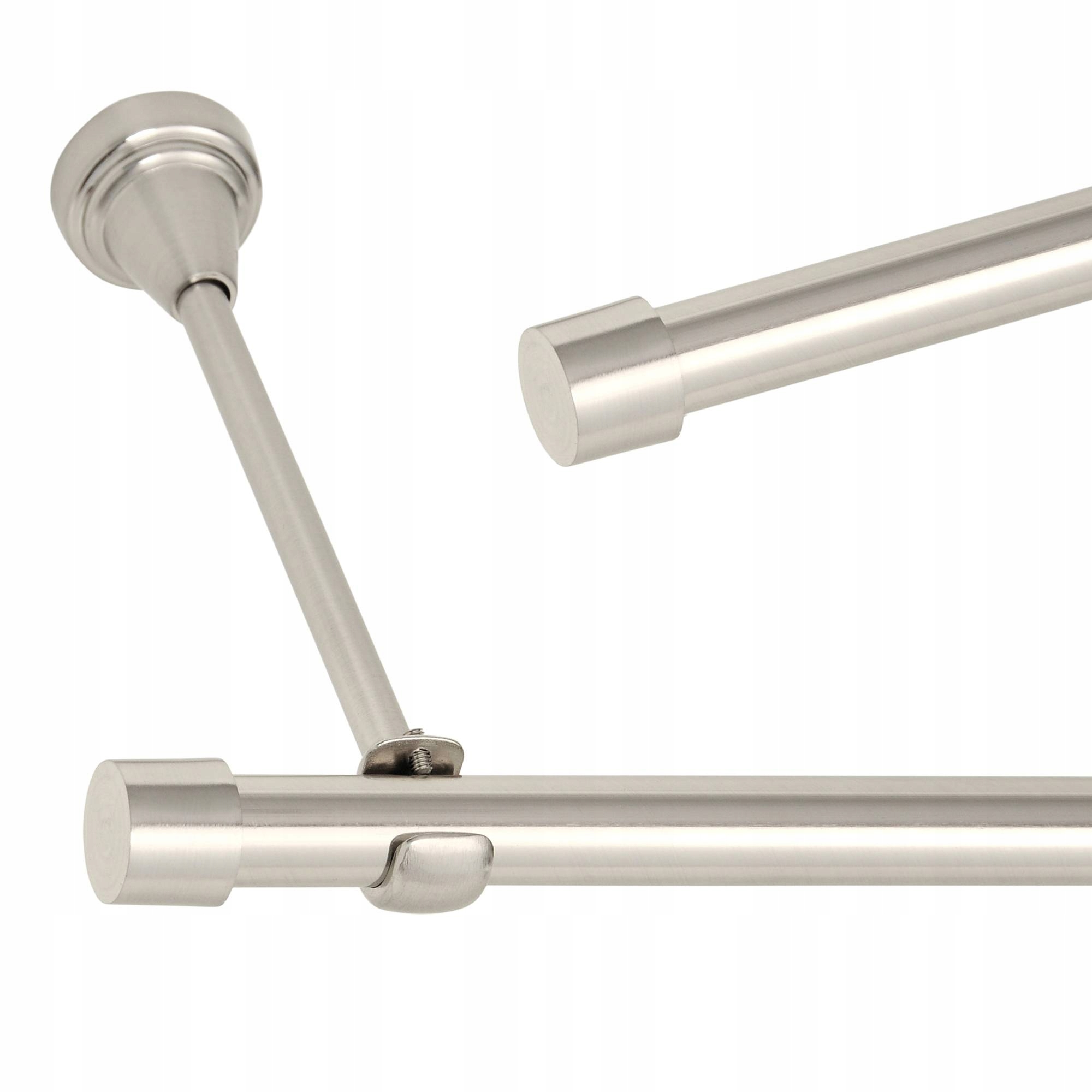 

Metalowy karnisz ozdobny srebrny fi 19 mm 350 cm
