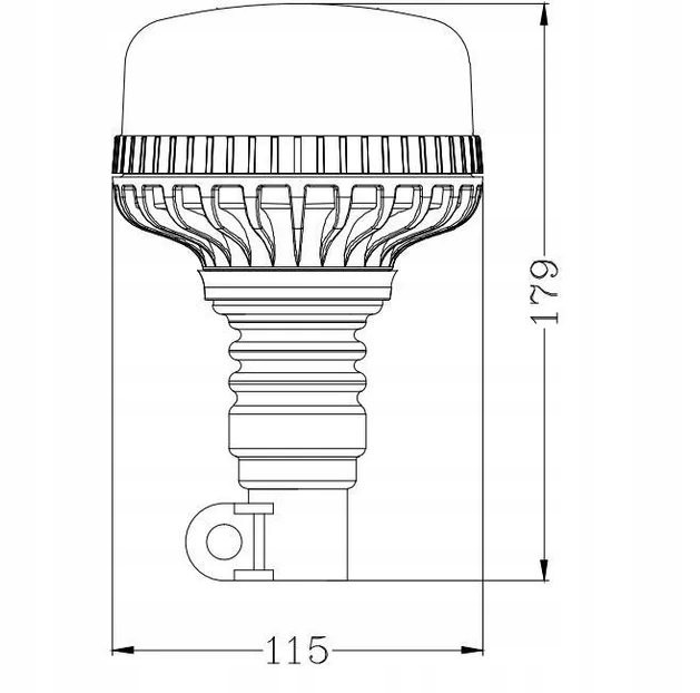 LAMPA BLYSKOWA OSTRZEGAWCZA LED KRAMP 17W EMC Producent czesci Inny