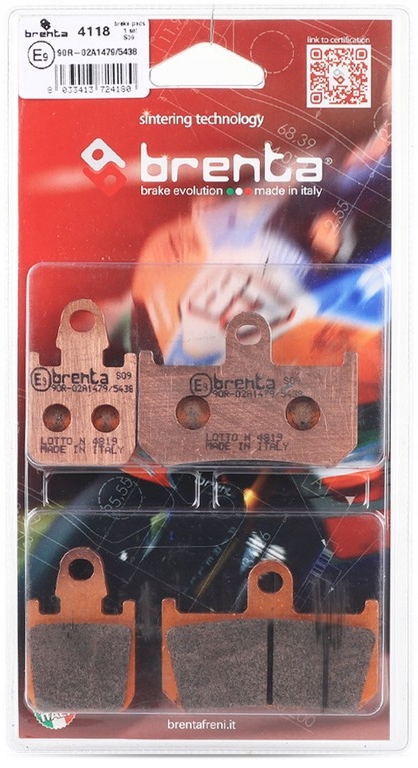 Přední Brzdové Destičky Brenta Yamaha Xv-y 1700 V-max Abs '09-16