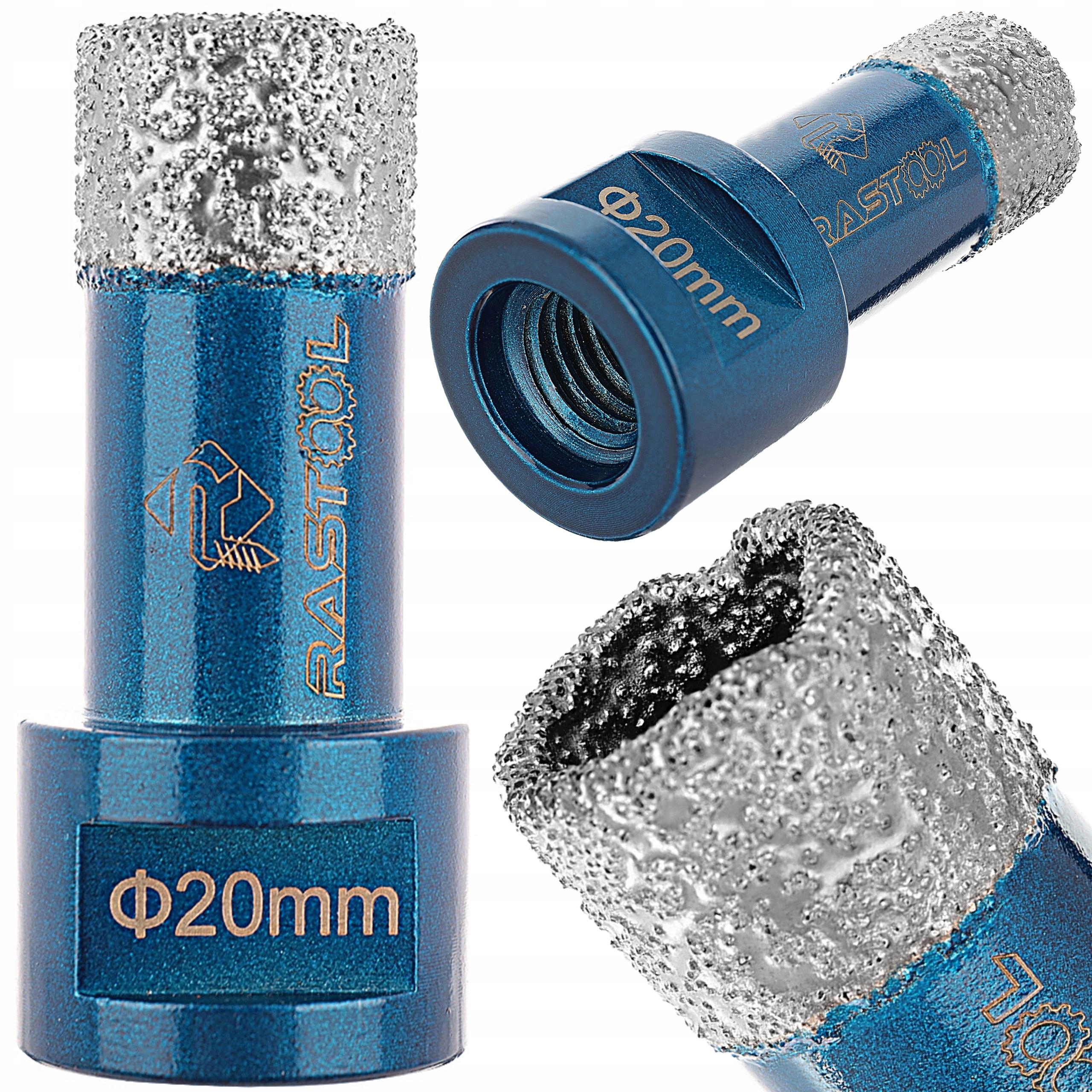 

Wiertło Diamentowe 20MM Koronka Do Gresu Płytek Rs