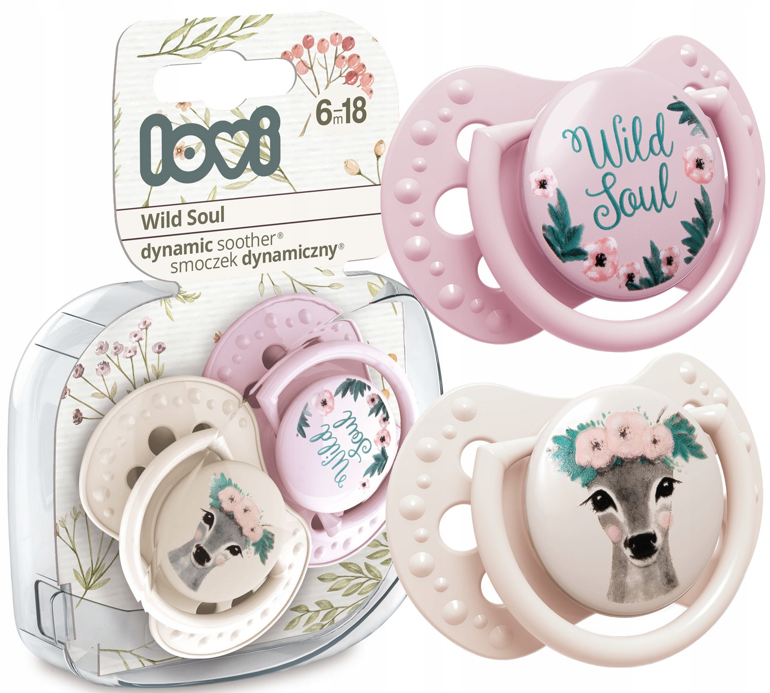 LOVI SMOCZEK USPOKAJAJĄCY WILD SOUL 6-18m 2szt.