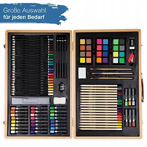 Artina 89-częściowy zestaw do malowania z walizką Płeć chłopcy dziewczynki