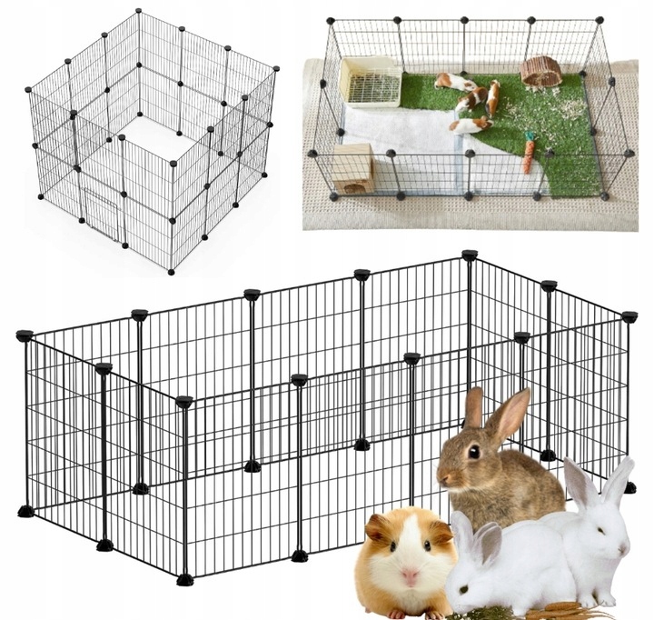 Levně Langxun Ohrada Pro Zvířata Kotec Klec Oplocení Králík Prasátko H 38 CM