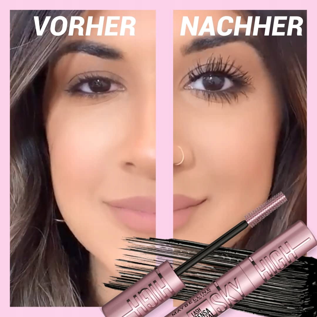 MAYBELLINE Nowy Jork Tusz Do Rzęs Sky High Długie Rzęsy Czarny 2x7,2ml — miniatura 5
