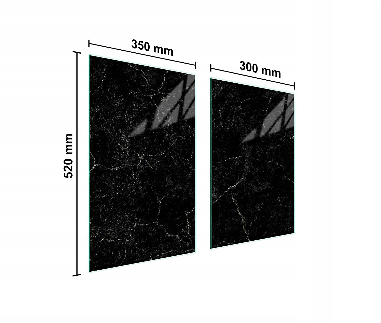 Skleněná Ochranná Deska Do Kuchyně 65x52 Mramor