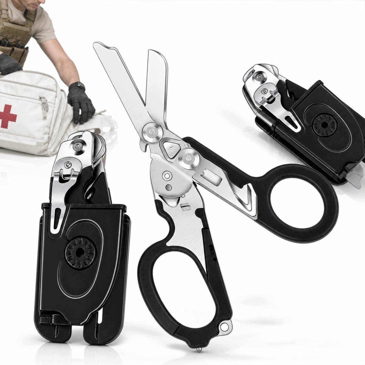 6 W 1 Raptor Nożyczki Ratownicze Multitool Nowy