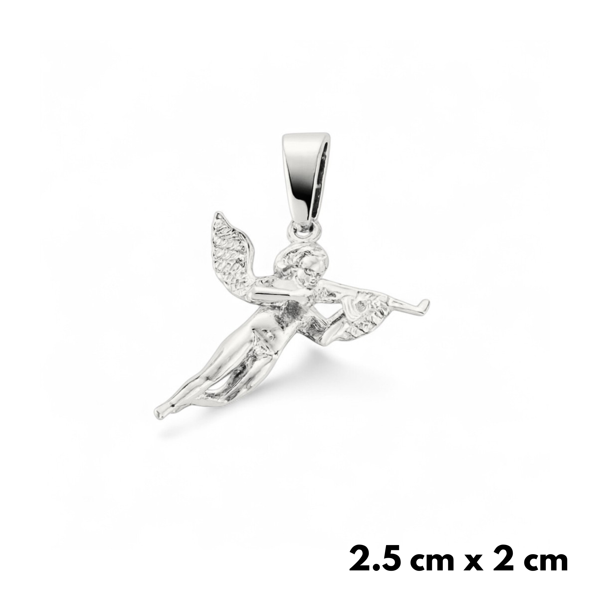 Přívěsek Angel Anděl se zbraní Stříbrná Ocel Pánská Metini Dárek