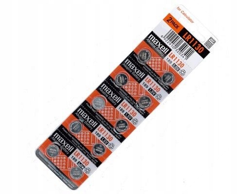 

Baterie Alkaliczne Maxell G10 LR1130 V10GA L1131