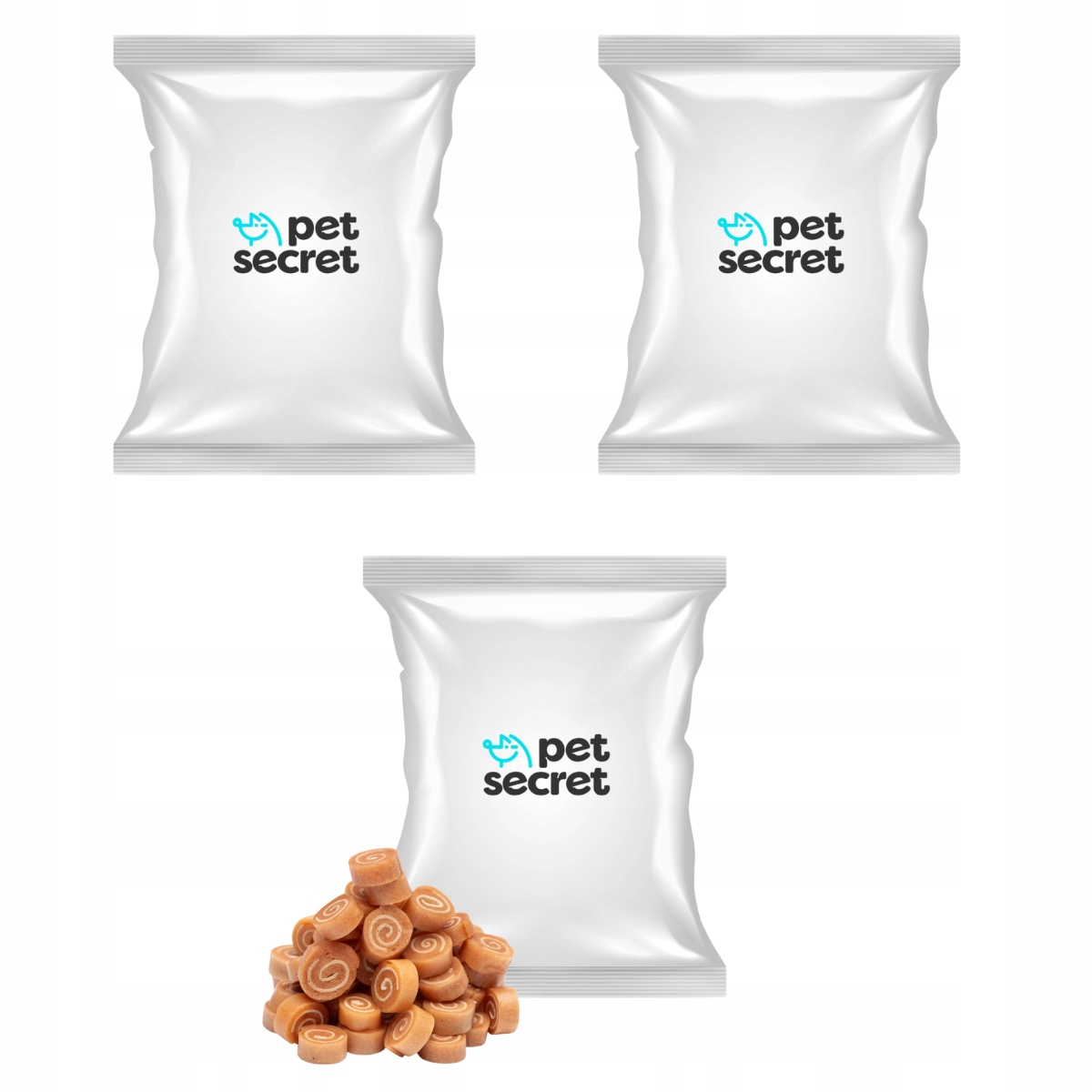 Levně Sushi s kuřecím masem 3x500g Pamlsek pro psy Mini rollsy Pet Secret