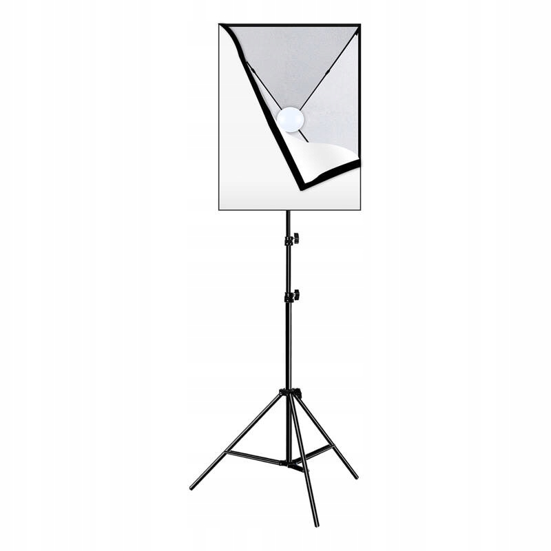 Studiový set Puluz Softbox Led 50x70 cm, stativ, Led žárovka 1 ks PU5070