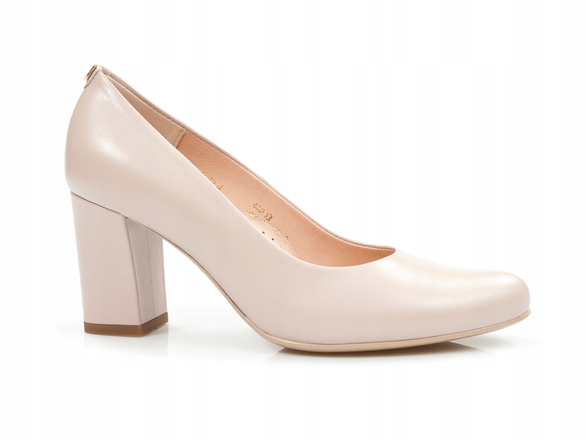 

czółenka półbuty Sala na obcasie eleganckie Czarne