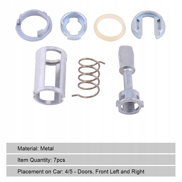 ZESTAW NAPRAWCZY WKŁADKI ZAMKA DLA MK4 GOLF BORA Producent części Inny